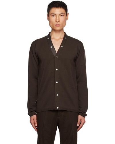 Rick Owens Cardigan peter brun - Noir