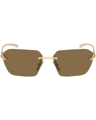 Prada Gold Runway Sunglasses - Black
