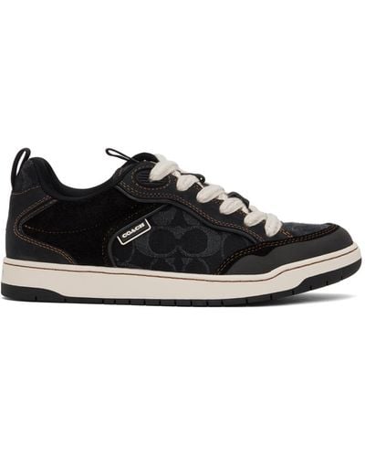 COACH C203 Denim Sneaker - Black