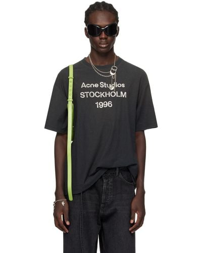Acne Studios Black 'stockholm' T-shirt