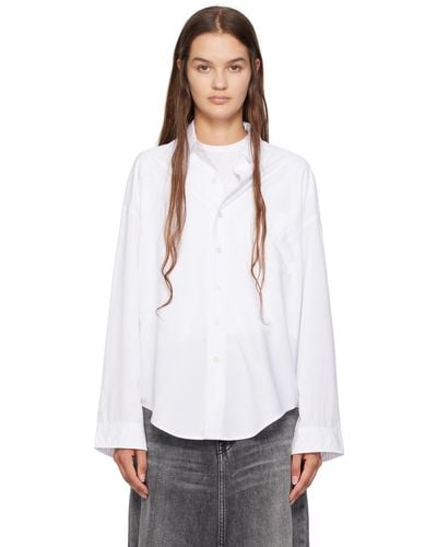 R13 Button-up Shirt - White