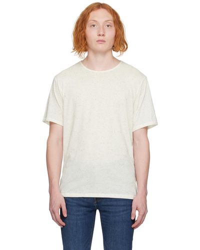 Rag & Bone Ragbone t-shirt blanc cassé à neps