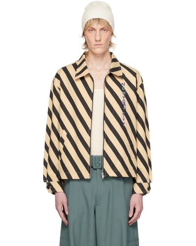 Bode Domino Stripe Jacket - Multicolour