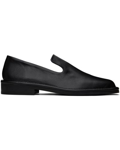 LE17SEPTEMBRE Leather Loafers - Black
