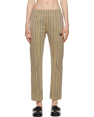 Needles Yellow Stripe Track Trousers - Natural
