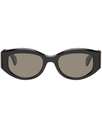 Garrett Leight Miles Davis Edition Oval Sunglasses - Black