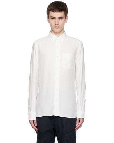 Tom Ford ホワイト スリムフィットシャツ