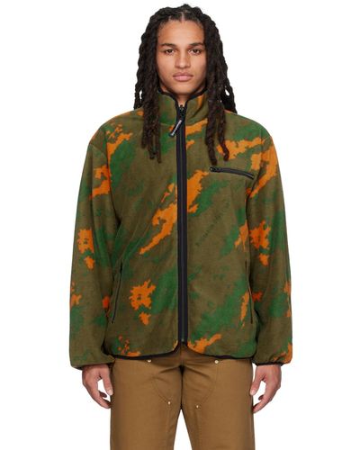 BBCICECREAM Multicolour Camouflage Reversible Jacket - Green
