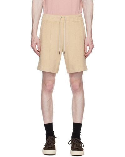 Tom Ford Beige Towelling Shorts - Natural