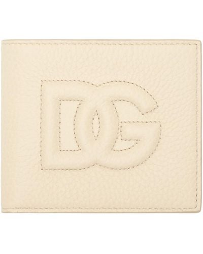 Dolce & Gabbana Logo Bifold Wallet - Natural