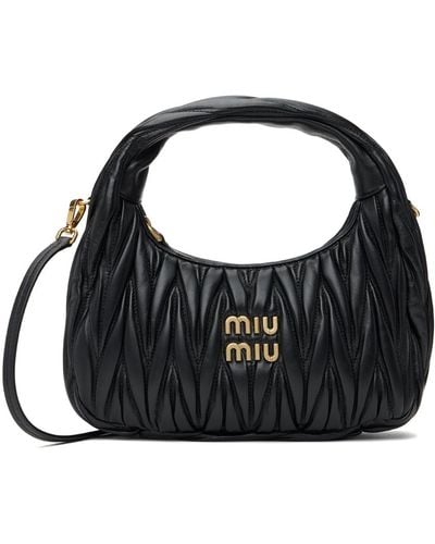 Miu Miu Wander Matelassé Bag - Black