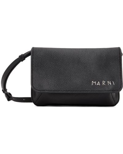 Marni Hand-Stitched Bag - Black