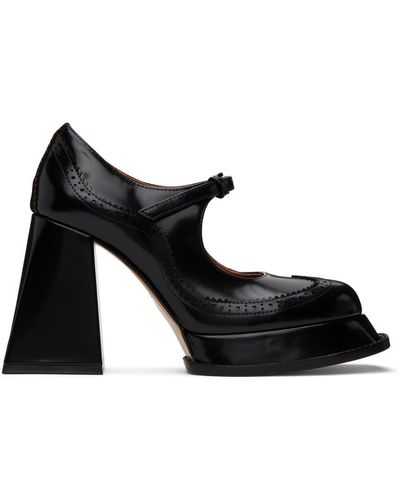ShuShu/Tong Chaussures oxford à talon bottier noires
