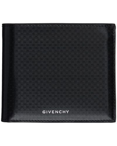 Givenchy Burgundy Billfold 8Cc Wallet - Black