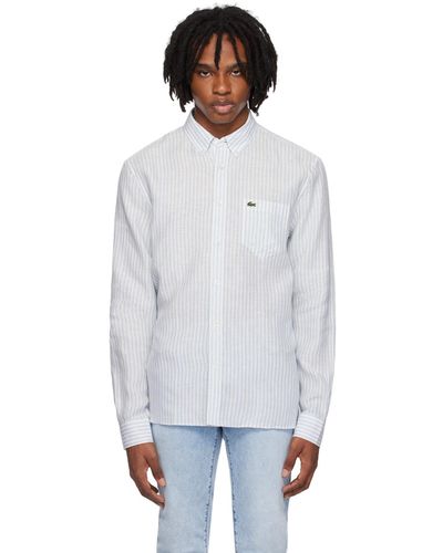 Lacoste Striped Shirt - White