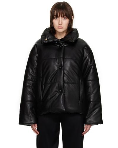 Nanushka Hide Vegan Leather Jacket - Black