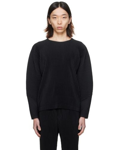 Homme Plissé Issey Miyake Homme Plissé Issey Miyake Black Monthly Colour January Long Sleeve T-shirt