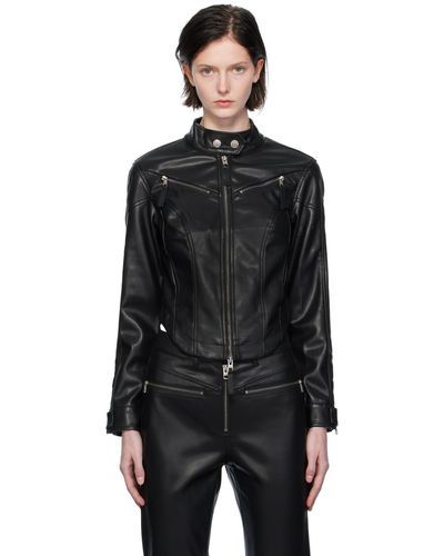 Ksubi Vivienne Faux-leather Jacket - Black