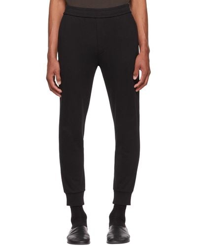 The Row Ssense Exclusive Edgar Lounge Trousers - Black