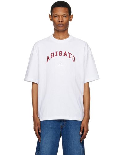 Axel Arigato T-shirt de style collégial blanc
