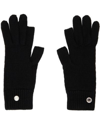 Rick Owens Touchscreen Gloves - Black