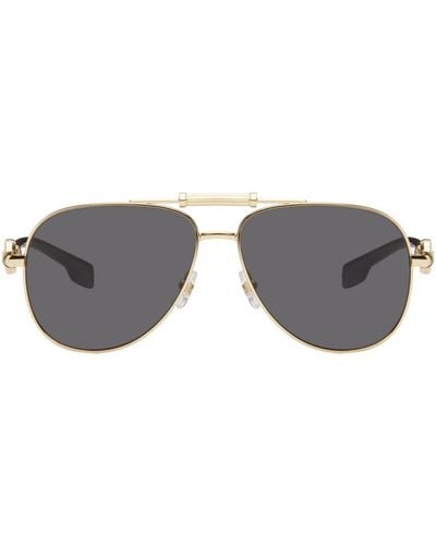 Versace Aviator Sunglasses - Black