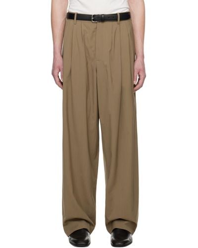 The Row Brown Rufus Trousers - Multicolour
