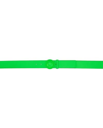 Versace Green Medusa biggie Belt