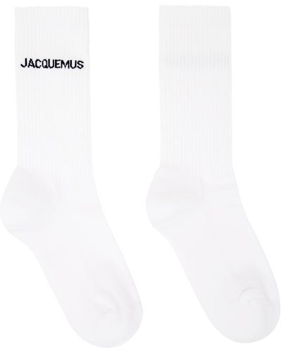 Jacquemus Chaussettes 'les chaussettes ' blanches - les classiques