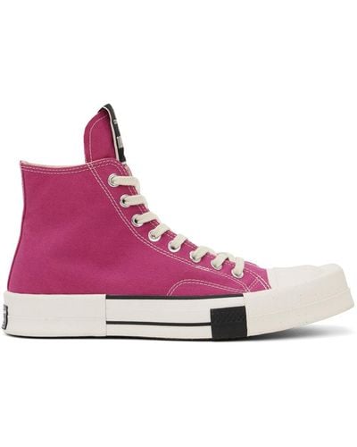 Rick Owens DRKSHDW X Converse Turbodrk Laceless Hi Sneaker - Pink