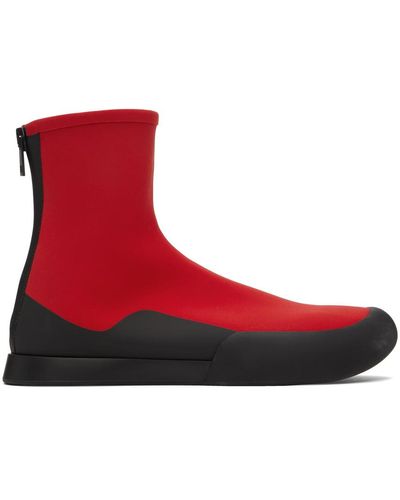 The Row Tr Ankle Boots - Red