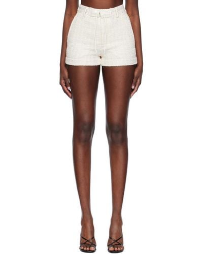 Gcds Off- Low Rise Shorts - White