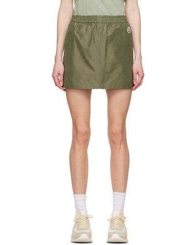 Moncler Flap Pocket Miniskirt - Green