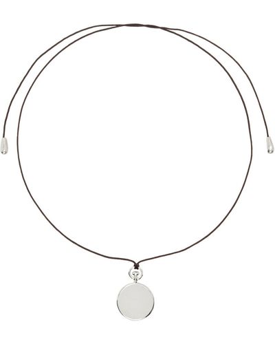 Sophie Buhai Small Fob Pendant Necklace - Metallic