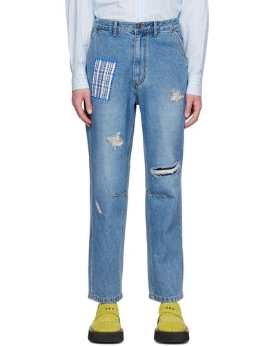 Adererror Patch Jeans - Blue