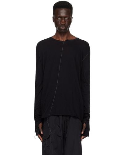 Nicolas Andreas Taralis Thread Long Sleeve T-shirt - Black