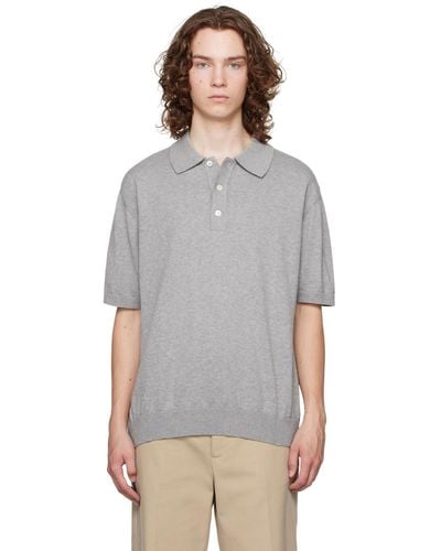 Another Aspect Polo 'another polo shirt 3.0' gris - Multicolore