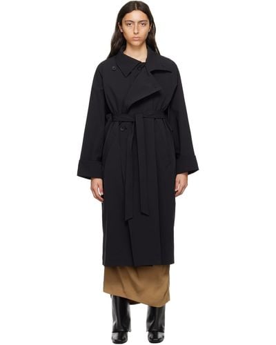 Issey Miyake Black Canopy Coat