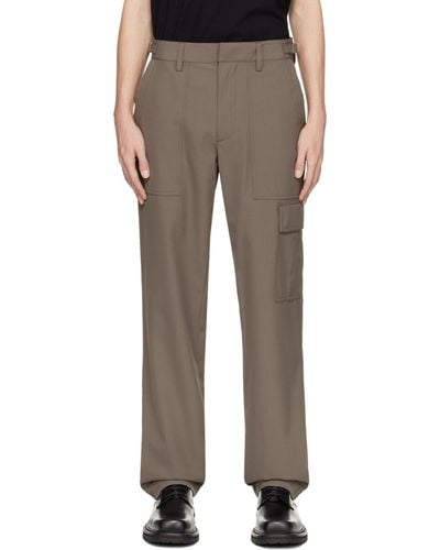 Helmut Lang Taupe Military Trousers - Black