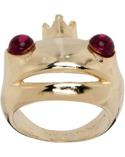 Collina Strada Frog Prince Ring - Metallic
