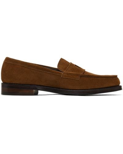 Drake's Charles Penny Loafers - Black