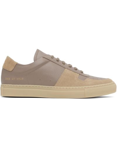 Common Projects Taupe Bball Trainers - Black