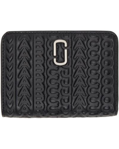 Marc Jacobs Mini portefeuille compact j marc noir
