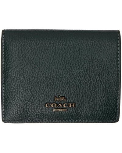 COACH Leather Wallet - Green