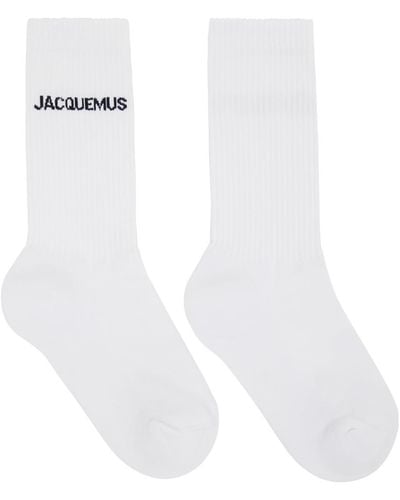 Jacquemus Chaussettes 'les chaussettes ' blanches - le papier