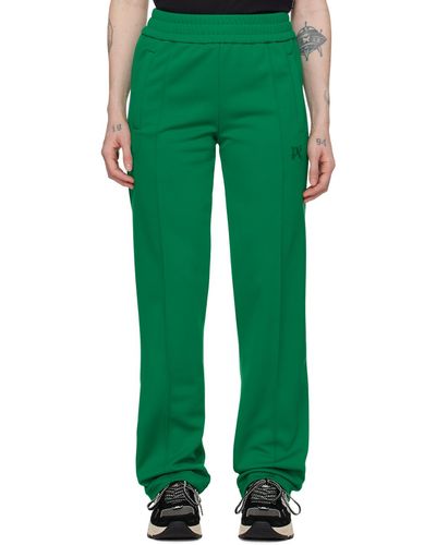Palm Angels Monogram Track Trousers - Green