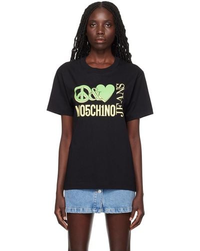 Moschino Jeans 'peacelove' T-shirt - Black