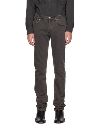 A.P.C. . Gray Petit Standard Jeans - Black