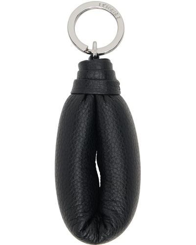 Lemaire Black Wadded Keychain