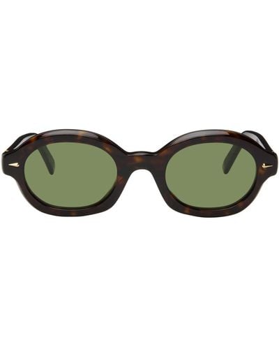 Retrosuperfuture Tortoiseshell Marzo Sunglasses - Green